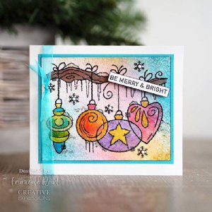 Woodware - Clear Stamps - Frosted Baubles