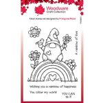 Woodware - Clear Stamp - Rainbow Gnome