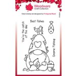 Woodware - Clear Stamp - Fishing Gnome