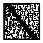 Woodware - Stencil - Numbers & Letters