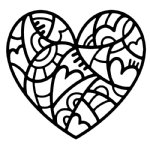 Woodware - Stencil - Doodle Heart