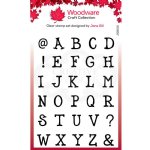 Woodware - Clear Stamp - Quirky Typewriter Alphabet Caps