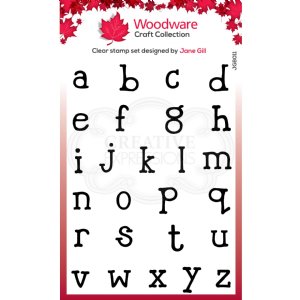 Woodware - Clear Stamp - Quirky Typewriter Alphabet Lowercase