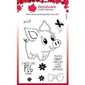 Woodware - Clear Stamp - Pablo The Pig