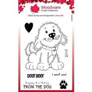 Woodware - Clear Stamp - Parker The Puppy