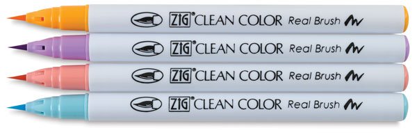 Zig - Clean Colour Real Brush - 4 Set