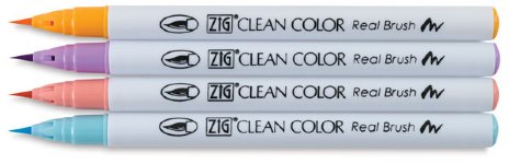 Zig - Clean Colour Real Brush - 4 Set