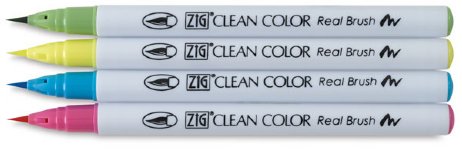 Zig - Clean Colour Real Brush - 4 Set