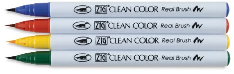 Zig - Clean Colour Real Brush - 4 Set