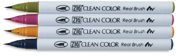 Zig - Clean Colour Real Brush - 4 Set